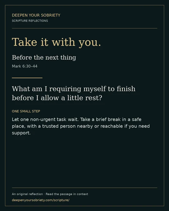 Take it with you: What am I requiring myself to finish before I allow a little rest?
