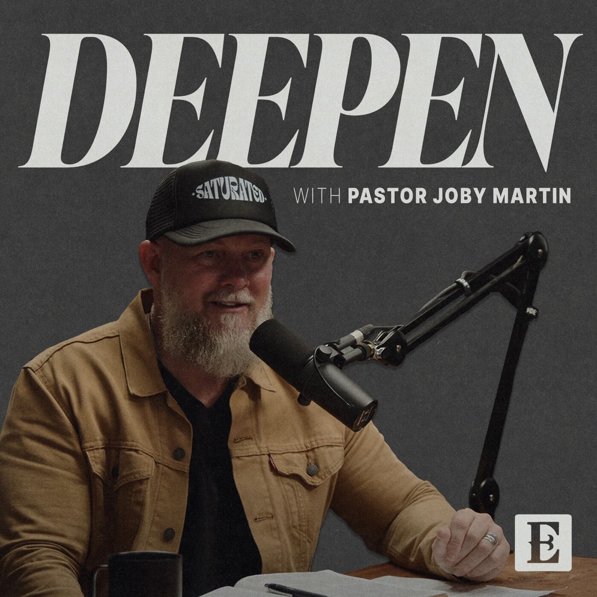 Official Deepen with Pastor Joby Martin podcast cover, showing Pastor Joby Martin at a microphone.